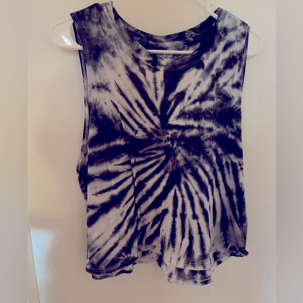 S A G E COLLECTIVE CROP TOP TIE DYE junior XL
